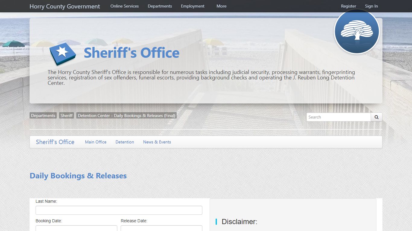 Detention Center - Daily Bookings & Releases (Final)